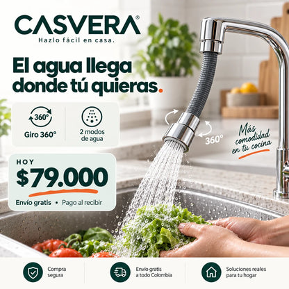 Extensor Flexible 360 Casvera - giro 360, dos modos, $79.000