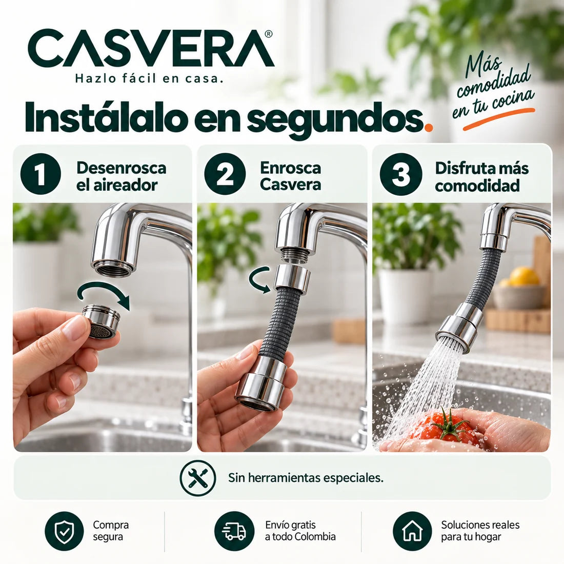 Instalación del Extensor Casvera en tres pasos